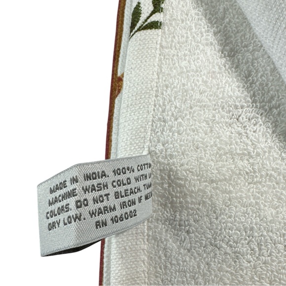 NEW Shabby Chic COWBOY BOOTS & PUMPKINS Kitchen Towel Set/3 - Picture 7 of 7